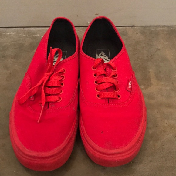 vans classic all red